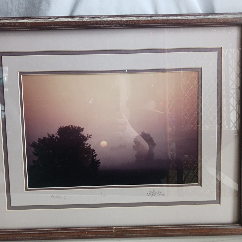 Richard Martina Framed Photograph Signed Vintage